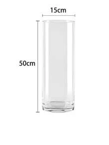 Transparente Acryl Vase Deko, Wohnzimmer Blumenvase, hydroponische frische Blumen transparente zylindrische Vase, Blumenladen belebender Blumenkorb
