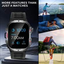 Eytlptoc New Men Smart Watch, Fashionable Appearance (Dial/Answer Calls), Large Touchscreen, Metal Body Men's Smart Watch, Suitable For Men/Women Sports Watch, Music Control Playback. Compatible With Android And IOS Phones, A Great Gift For Friends!