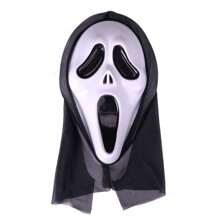 5 piezas Máscara de mascarada clásica, accesorios de broma de cara completa de color blanco puro, personaje de Halloween, props de fotografía de Set de roles, suministros divertidos para fiesta LARP, accesorio de actuación en el escenario, máscara, utilería, mascarilla divertida, disfraz, fantasma, masca aterradora