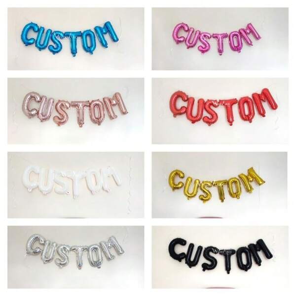Balões personalizados, qualquer mensagem, balões de aniversário, letras e números, balões de aniversário autoinfláveis, qualquer frase, mensagem personalizada (padrão dourado)