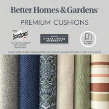 Better Homes & Gardens 19" X 18" Premium Navy Outdoor Seat Cushion