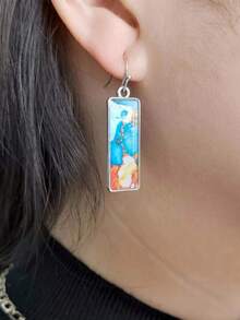 EMERY ROSE Geometric Drop Earrings - Multicolor - View 6
