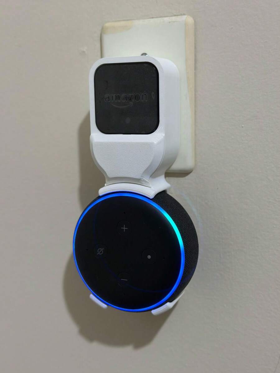 Outlet Mount For Alexa Echo Dot 3 - Blanco - Ver 1
