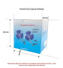 6 Ventilador Eléctrico de 8" para Vehículo – Clip Resistente, Funcionamiento Silencioso y Enfriamiento Instantáneo - Azul - Ver 9