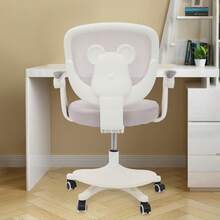 Children's Desk Chair, Office Chair, Children's Work Chair, Children's Swivel Chair, Youth Chair, Footrest, Adjustable Seat Depth, Adjustable Armrests, Height Adjustable - Grey - View 4