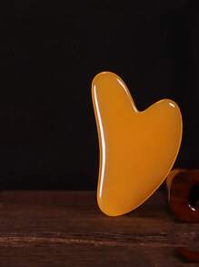 1 pièce Outil de massage Gua Sha, grattoir Gua Sha en résine naturelle pour le visage, le cou, le dos et le massage du corps entier, outil de nettoyage Retour à l'école