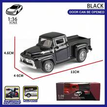 1pc Retro Alloy Metal Pickup Truck Decoration - Pink & Red Classic Car Model With Chrome Decor, Openable Doors, No Battery Required - Ideal For Home & Office Decor, Toy Vehicle Collection - Multicolor - View 9
