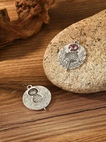 1 Pair Vintage Boho Design Earrings, Creative Unique Jewelry Accessories Gift For Women, Suitable For Daily And Festival Wear