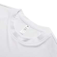 Adidas Áo thun 3 sọc Club mềm mại thoáng khí, dành cho nam hàng ngày, đi làm, thể thao, du lịch JE0413 - trắng - Xem 4