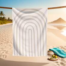 1pc Microfiber Beach Towel - Quick Dry, Absorbent, Suitable For Adults, Travel, Summer, Sports, Swimming, Pool, Yoga, Camping, Printed Pattern, Beach Essentials, Beach Accessories, Pool Float - Multicolor - View 54