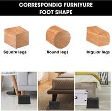 MYMULIKE Bed Risers 6 Inch Heavy Duty, Oversized Furnitures Risers 6 Inch Support 6000 Lbs, Bed Table Rising Blocks, Fits For Couch, Sofa, Chair, Furniture Lifts 4 Pack - 2 Inch - View 6