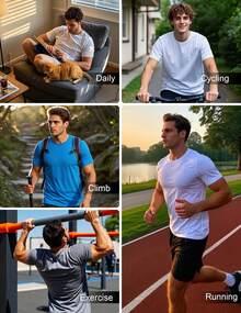 Men T-Shirt Co-Ords - 6PCS - View 7