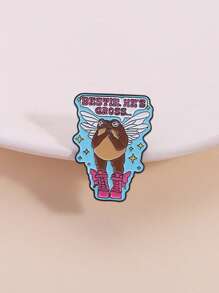 Insignia de rana ángel de "mejor amigo", diseño de rana con alas voladoras y ojos llorosos, es asqueroso... Regalo humorístico para mejores amigas y amantes de los anfibios