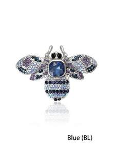 1pc Rhinestone Bee Brooch For Women,Insect Brooches,For Bag,Sweater,Coat,Hat,Shoes,Dress,Suit - Bee (5016) - View 8
