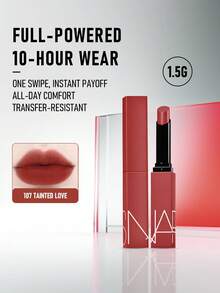 Nars Powermatte 霧面唇膏 #107 Tainted Love (茶棕色) 1.5g/0.05 Oz | 霧面妝效 | 持久顯色 | 一抹上色 | 全天舒適 | 抗暈染 | 高飽和色彩 | 奶油轉霧面質地 | 輕盈 - 107 TAINTED LOVE - 查看 1