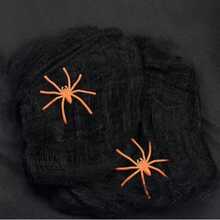 1pc Halloween Simulation Mini Spider & Cobweb, Random Style, Halloween Party Decor, Haunted House Prop, Desktop Ornament, Bar Scene Layout, Cosplay Dress Up Accessory, Festival Atmosphere Decoration For Home Yard Window Display - Multicolor - View 5