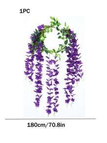 2 Stück künstliche Wisteria Hängeblume, künstliche Wisteria Rebe, Seide Wisteria Blumen Girlande für Hochzeit, Party, Garten, Heim-Dekoration, Außenbereich, Innenhof, Korridor, Balkon, Schlafzimmer, Wohnzimmer, Wanddekoration, Sommer-Dekoration, Geburtstagsgeschenk, Abschluss-Dekoration