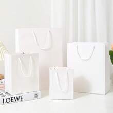 5 Stücke/10 Stücke/Anzug Tasche, Geschenktüte mit Marmoroptik, Geburtstagsgeschenktasche, Feiertags Kraftpapier Außenverpackung Tasche, vertikale weiße Kraftpapier Papiertasche, Party Zubehör hochwertige farbige Geschenkverpackungstasche für Kosmetik, Schmuck, Halsketten, Ringe