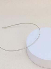 2pcs Fashionable Women's Silver -Colored Metal Wavy Hairband, Curved Headband, Geometric Thin Headband For Daily, Party, Elegant Headwear, Hairband Headband For Women, Hair Accessories, Hair Hoop ,Head Piece ,Makeup Headband