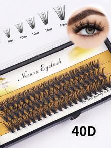 3 Rows 8-16mm, 60 Clusters False Eyelashes Natural Cross Wedding Party And Club Daily Work Meeting Natural False Eyelashes Are Comfortable To Wear Fairy Beginner Curling Planting False Eyelashes Cos Single Cluster Lazy Person Natural Fairy Single Cluster Little Devil Manga Curling False Eyelasheslash Clusters,Eyelash Clusters,Individual Eyelashes,Lashes,Fake Lashes - Black - View 2