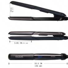 ANGENIL ANGENIL Ferro de Alisar com Óleo de Argan para Mulheres, Alisador e Modelador de Cabelo 2 em 1, Alisador de Cabelo Cerâmico Rosa Profissional e Portátil, Visor LCD, Aquecimento Rápido, Ferro Alisador de 1 Polegada para Todos os Tipos de Cabelo