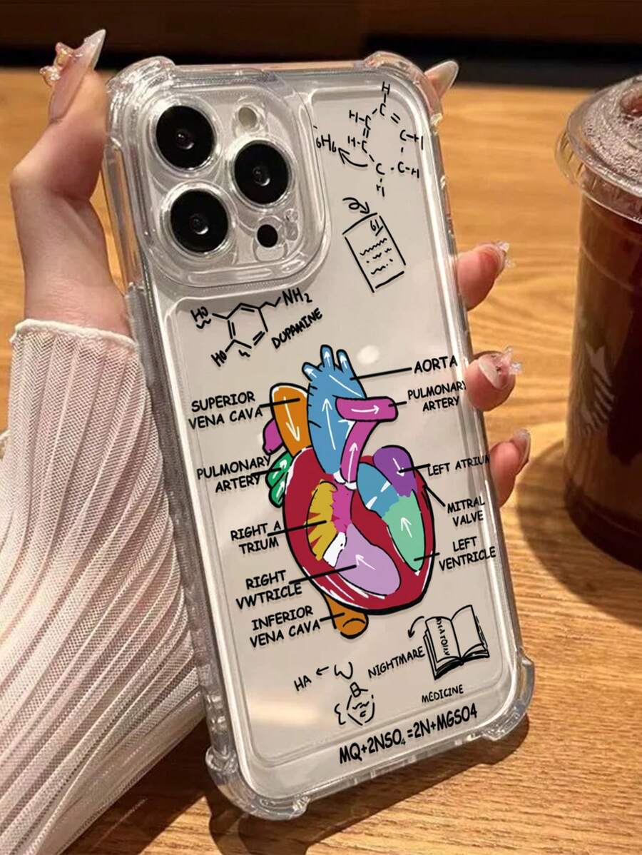 1 Stück dickere TPU Ecken Anti-Kratzer Herzmuster Schutzhülle für Smartphone, kompatibel mit iPhone 11 12 13 14 11 Pro Max 12 Pro Max 13 Pro Max 14 Pro Max XR 15 15 Pro 15 Pro Max 16 16 Pro 16 Pro Max, Galaxy A05/A15/A25/A35/A53/A54/A55/S23/S24 Ultra