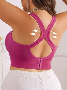 TianYI Brand Plus Size Women Sports Bra, Yoga Supportive Lift Push Up Wireless Seamless Breathable Comfortable Underwear