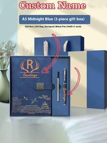 1pc Custom Notebook Set, Personalized With 26 Letters, Text, And Your Own Photo, Perfect Graduation Or Back To School Gift, Custom A5 Notebook With PU Leather Cover, Ideal Gift For Children, Close Friends,School Supplies,Back To School,For Office,For School,For Classroom,For Teacher Gifts,For University,For Colleague,For Dorm Rooms,For Teacher,For Boys And Girls,For Teenagers,Junior High School Students,Middle School Students,High School Senior High School Students,College Students,University Students,Freshman,Sophomore,Underclassmen - Multicolor - View 25