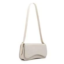 Women's Baguette Shoulder Bag - Beige - View 8