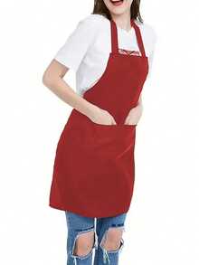 1pc Customized Apron, Gift For Dad, Father, Men, Women, Customizable Name, Logo, Chef Cooking Kitchen Apron, Personalized Waterproof Kitchen Apron, Customizable Logo, Image, Name, Chef Cooking Apron, Perfect For Father's Day, Valentine's Day, Mother's Day, Birthday, Anniversary, Graduation, Wedding And Other Occasions - Multicolor - View 14