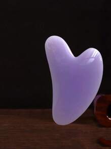 1 pièce Outil de massage Gua Sha, grattoir Gua Sha en résine naturelle pour le visage, le cou, le dos et le massage du corps entier, outil de nettoyage Retour à l'école