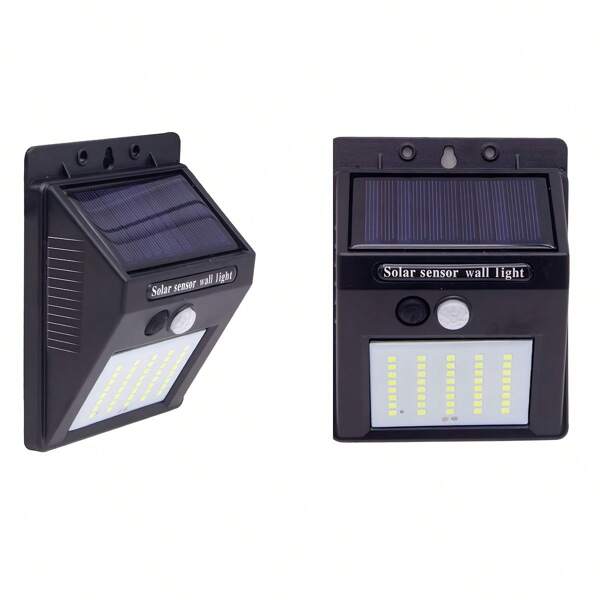 2packs 40 LED Solar Wall Lights Outdoor, Solar PIR Motion Sensor Security Lights For Garden Fence Patio Garage Backyard (7.87in X 5.11in)