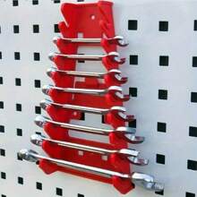 Multi-Slot Plastic Tool Hanger Wrench Rack, Multifunctional Pegboard Plastic Tool Hooks