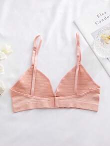 6pcs/Set Multicolor Women's Bras With Back Closure, Wireless & Padless Comfortable Bras With Adjustable Straps, Seamless Bras & Sports Bras - Multicolor - View 11