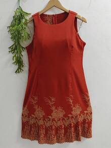 Women's Dress - Naranja Quemada - Ver 1