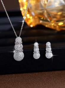 3 Stücke/Set Neue kreative, einzigartige Ohrringe/Halskette für Frauen, minimalistisches Design, vielseitiger Schmuck, tolles Geschenk zum Frauentag
