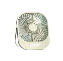 6 Ventilador de escritorio pequeño de pared para cocina y dormitorio, de tres velocidades, de alta velocidad y larga duración. - Blanco - Ver 2
