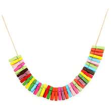 New  100Pcs Clos  String, 1.4Inch Wooden Clos Pins  98Ft Jute Twine, 10 Colors Photo Clips, All Baby Shower Dr Clips, Crafts Clos For Wedding, Birthday - 10 Color - View 6