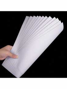 50 fogli di carta adesiva in vinile stampabile - bianco opaco - 21 cm x 27,9 cm (8,3" x 11") - carta adesiva impermeabile per stampanti a getto d'inchiostro/laser, asciugatura rapida e stampa vivace, forniture scolastiche, ritorno a scuola
