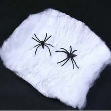 1pc Halloween Simulation Mini Spider & Cobweb, Random Style, Halloween Party Decor, Haunted House Prop, Desktop Ornament, Bar Scene Layout, Cosplay Dress Up Accessory, Festival Atmosphere Decoration For Home Yard Window Display - Multicolor - View 2