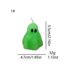 1 Stück, 17 Formen Halloween Geist duftende Kerze, Heimdekoration, Feiertagsgeschenk, Badezimmer Duft
