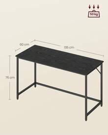 Office Desk - Black - View 9
