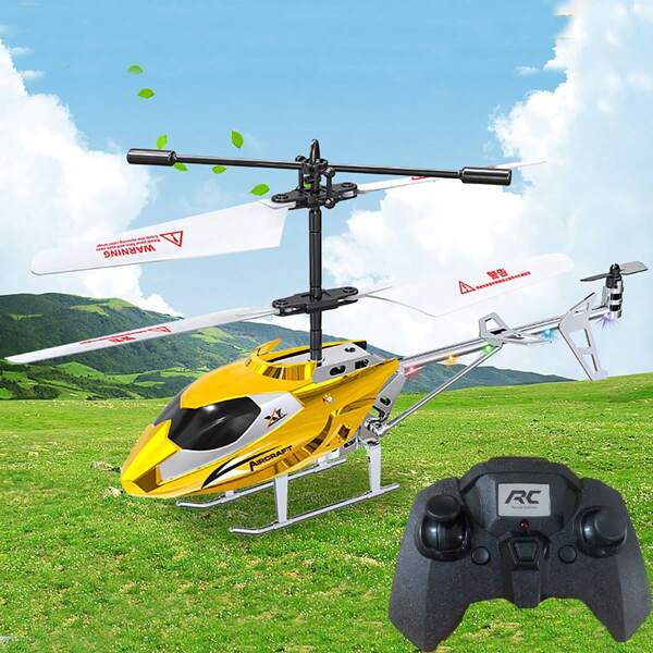 3,5 Kanal RC Hubschrauber mit Induktions-Hubschrauber, 2,4G Fernbedienung Drohne für Kinder & Anfänger, LED-Licht Mini Flugzeug, 8-10 Minuten Flugzeit, einfach zu fliegen, als Weihnachts- und Geburtstagsgeschenk für Jungen und Mädchen