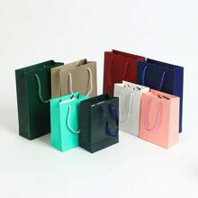 5 Stücke/10 Stücke/Anzug Tasche, Geschenktüte mit Marmoroptik, Geburtstagsgeschenktasche, Feiertags Kraftpapier Außenverpackung Tasche, vertikale weiße Kraftpapier Papiertasche, Party Zubehör hochwertige farbige Geschenkverpackungstasche für Kosmetik, Schmuck, Halsketten, Ringe