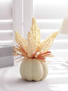 1PC 7.8-Inch (H) Simulated Pumpkin Home Living Room Fireplace Thanksgiving Harvest Festival Party Table Decoration Home Decor Halloween Decor Fall Decor Room Decor Autumn Decor