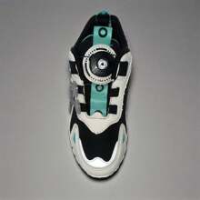 Zapatillas de deporte con hebilla giratoria de moda para niños - Zapatos deportivos casuales de malla transpirable, con amortiguación y antideslizantes, adecuados para correr y caminar en interiores y exteriores - Verde - Ver 8