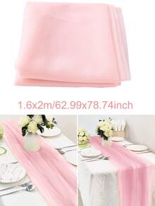 1 tấm vải rèm voan dài 3,15 thước Anh, rèm voan mỏng màu trơn dài, đa năng dùng làm phông nền tiệc, phù hợp cho cổng cưới, trang trí nhà cửa, phông nền rèm cổng cưới, vải cổng màu hồng nhạt, trang trí nhà cửa - Hồng ngọc bích - Xem 13