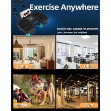 Rodillo abdominal autorebote 2025 con soporte para codos: rueda de ejercicio de 4 ruedas para gimnasio en casa, entrenamiento abdominal y pérdida de grasa abdominal | Equipo de fitness portátil - Naranja - Ver 4