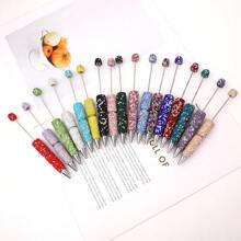 [ 10 Multicolor Sets ] Creative DIY Multicolor Diamond Encrusted Handmade Products Handwritten Pen/Bead Display Prop/Handmade Ornament/Photography Prop/Souvenir Suitable For Gift Giving/