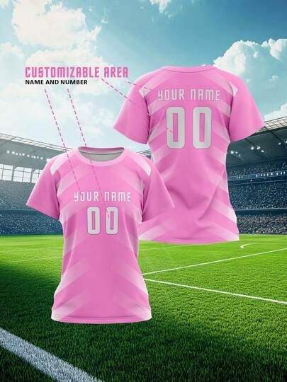 Customized Sports Jersey For Women, Short Sleeve, With Front And Back Print Of Name And Number, Breathable And Quick-Dry, Suitable For Sports, Training, Casual Daily Wear, Party And Gathering,Stylish,Fashion,Hipster,Casual,Minimal Chic,Personalized,Customized,Custom,Unique,Guy Costumes,Capsule Wardrobe,Men Basic/Street Style,Ideal Gifts For Him,Boyfriend,Family,Friends,For Birthdays,For Vacation/Holiday,For School/Competition,For Sports/Climbing,Stylish,Fashion,Hipster,Casual,Minimal Chic,Personalized,Customized,Custom,Unique,Guy Costumes,Capsule Wardrobe,Men Basic/Street Style,Ideal Gifts For Him,Boyfriend,Family,Friends,For Birthdays,For Vacation/Holiday,For School/Competition,For Sports/Climbing,Women Sports & Entertainment Wear